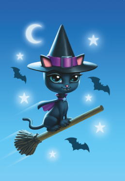 Witch Kitty (JR10)